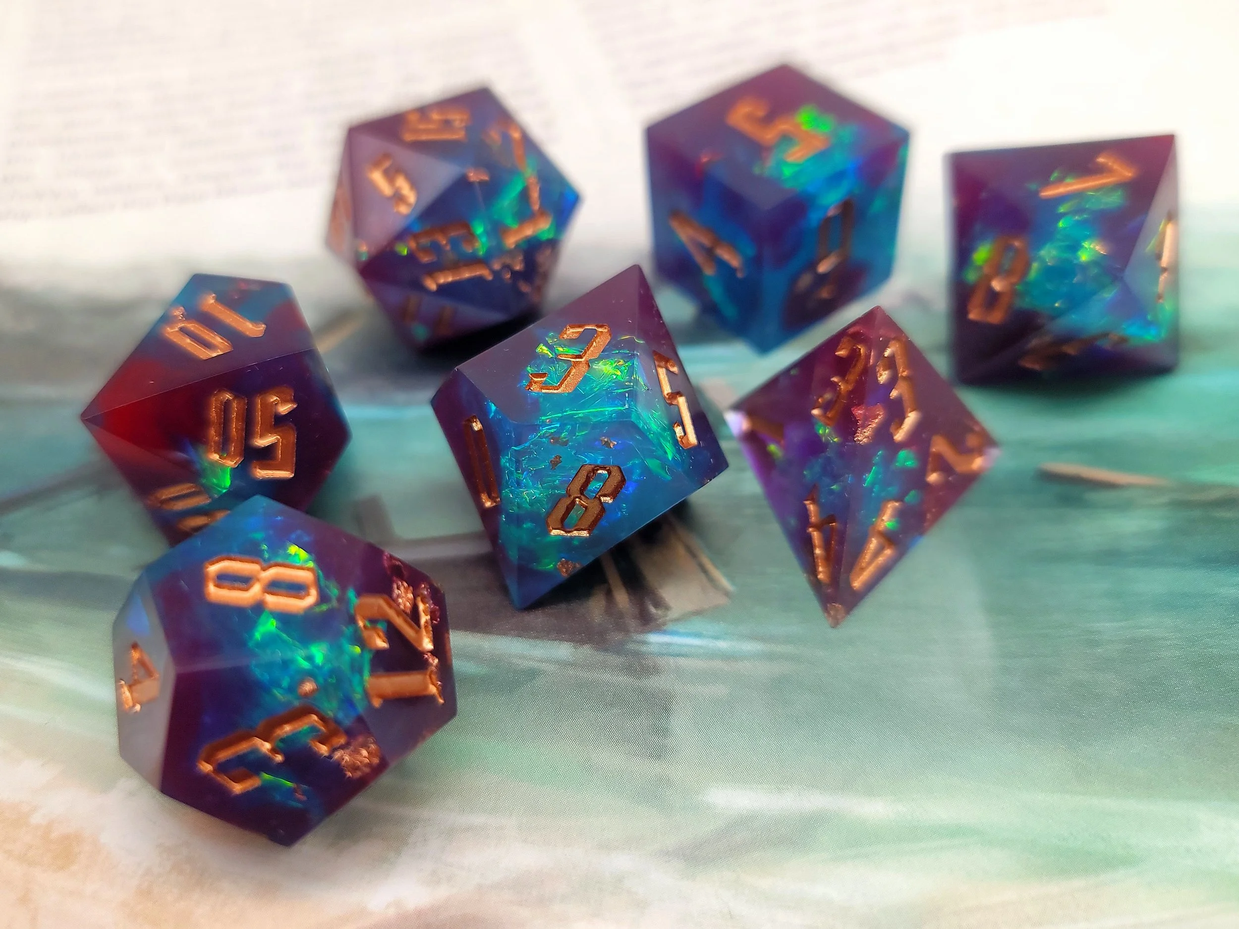 Glitter Paper Pink Blue Sharp Edge