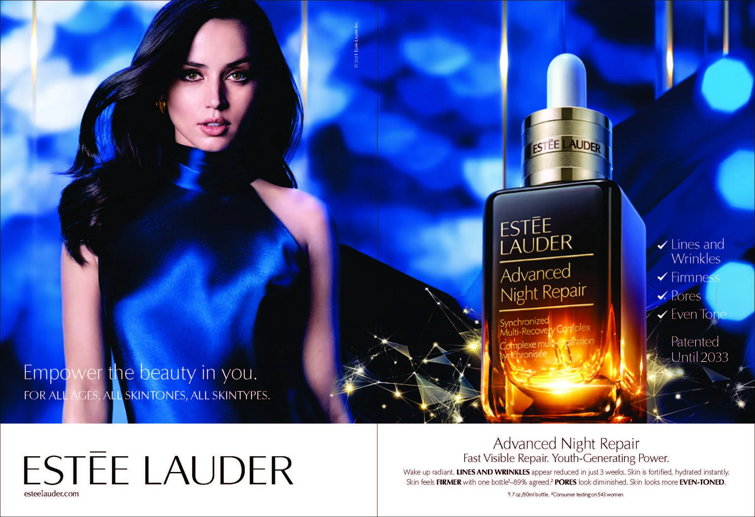 Estee Lauder Advanced Night Repair, Ana de Armas