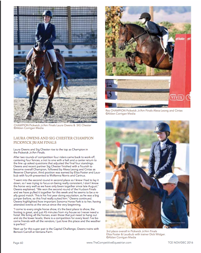 The Competitive Equestrian