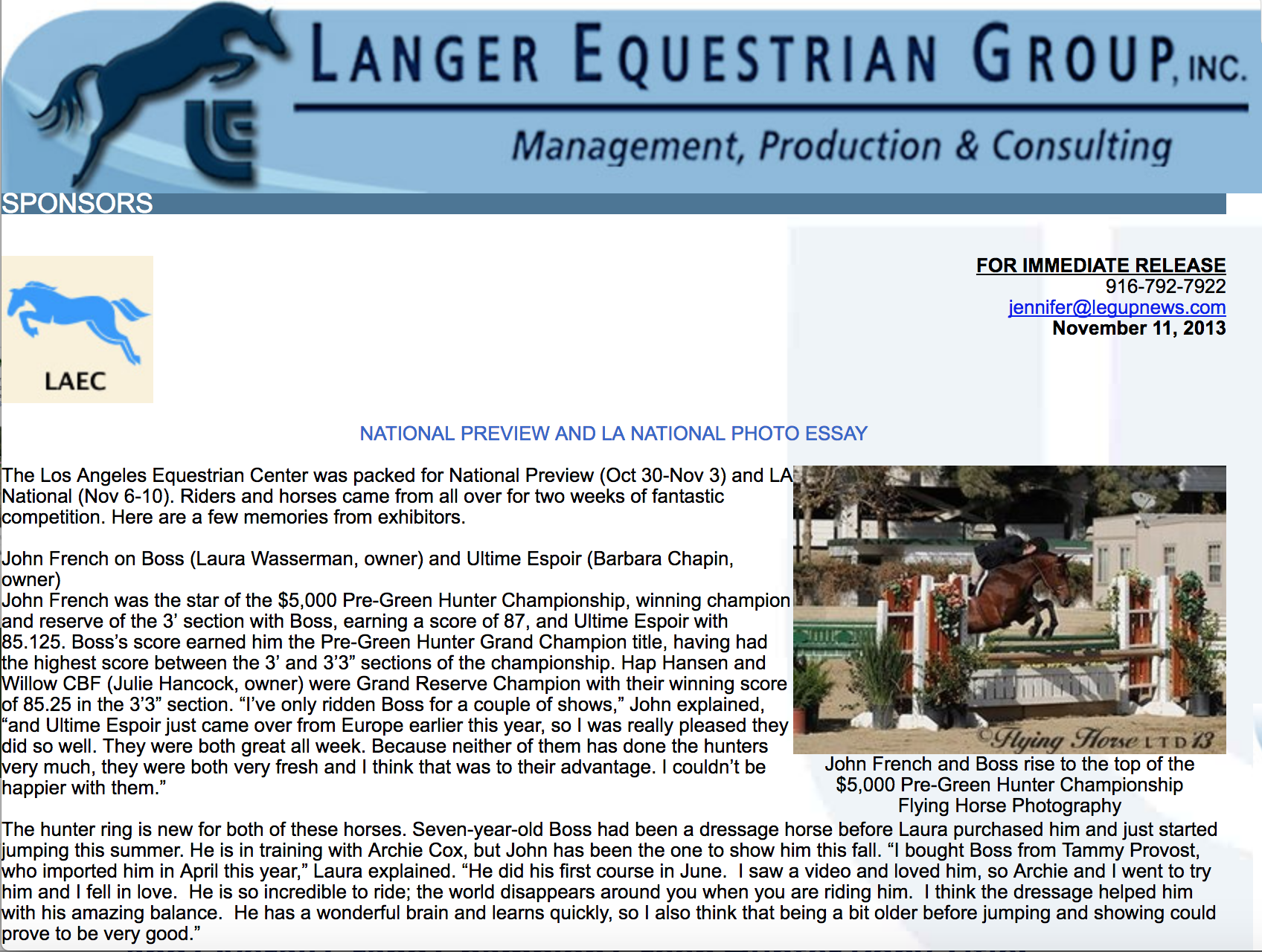 Langer Equestrian Group
