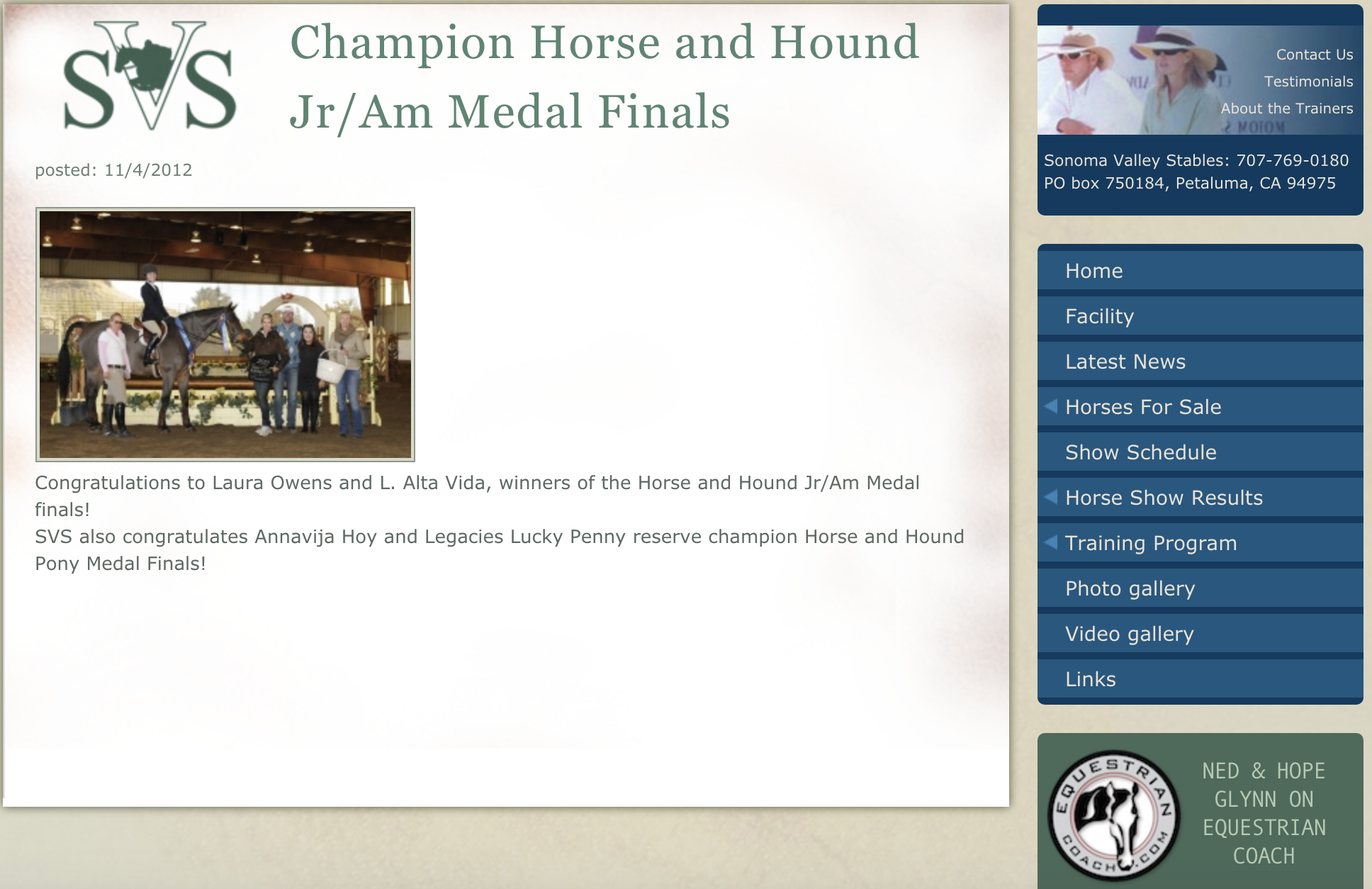 Sonoma Valley Stables