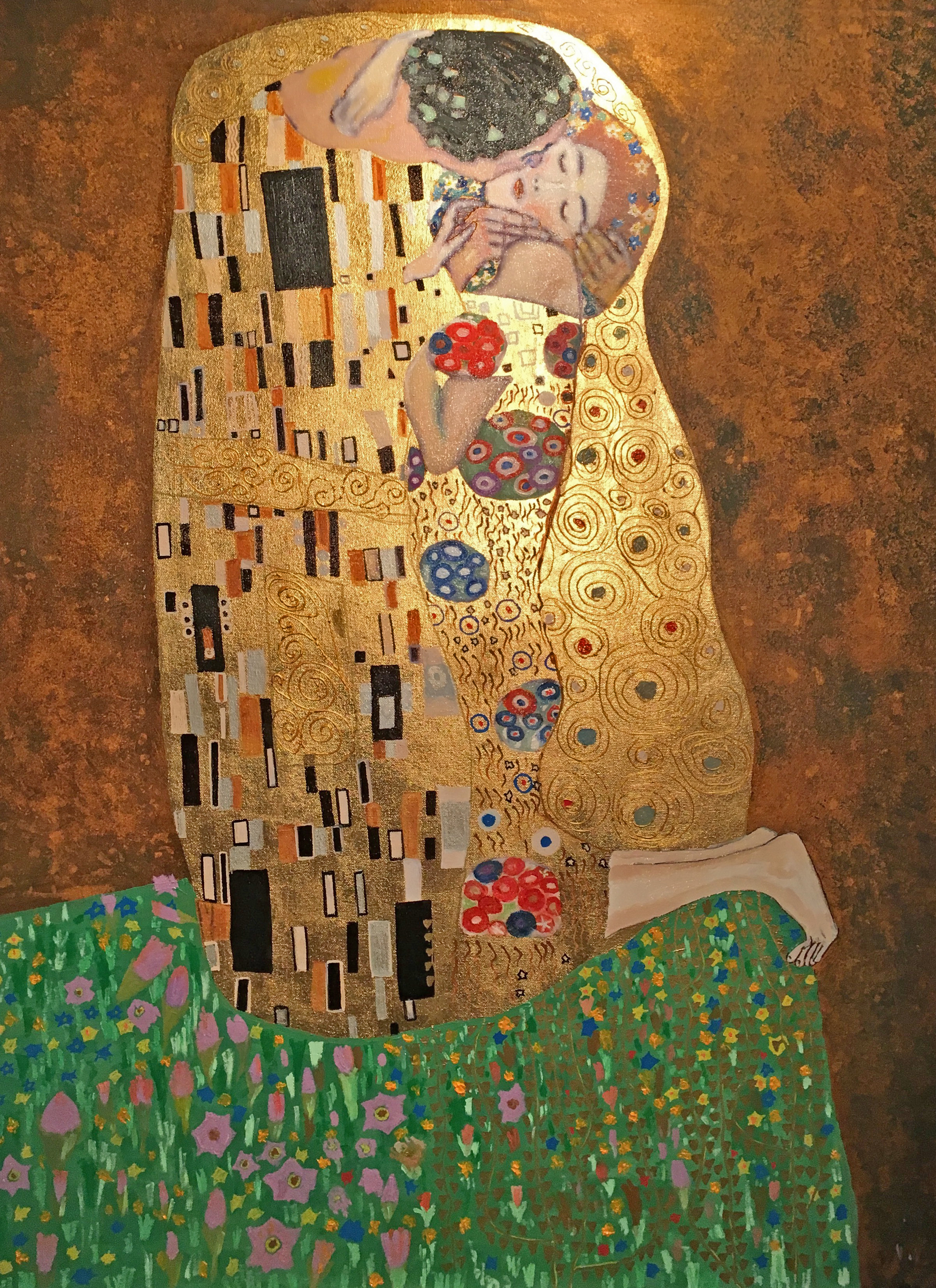 Reproduction of 'Kiss' by Gustav Klimt