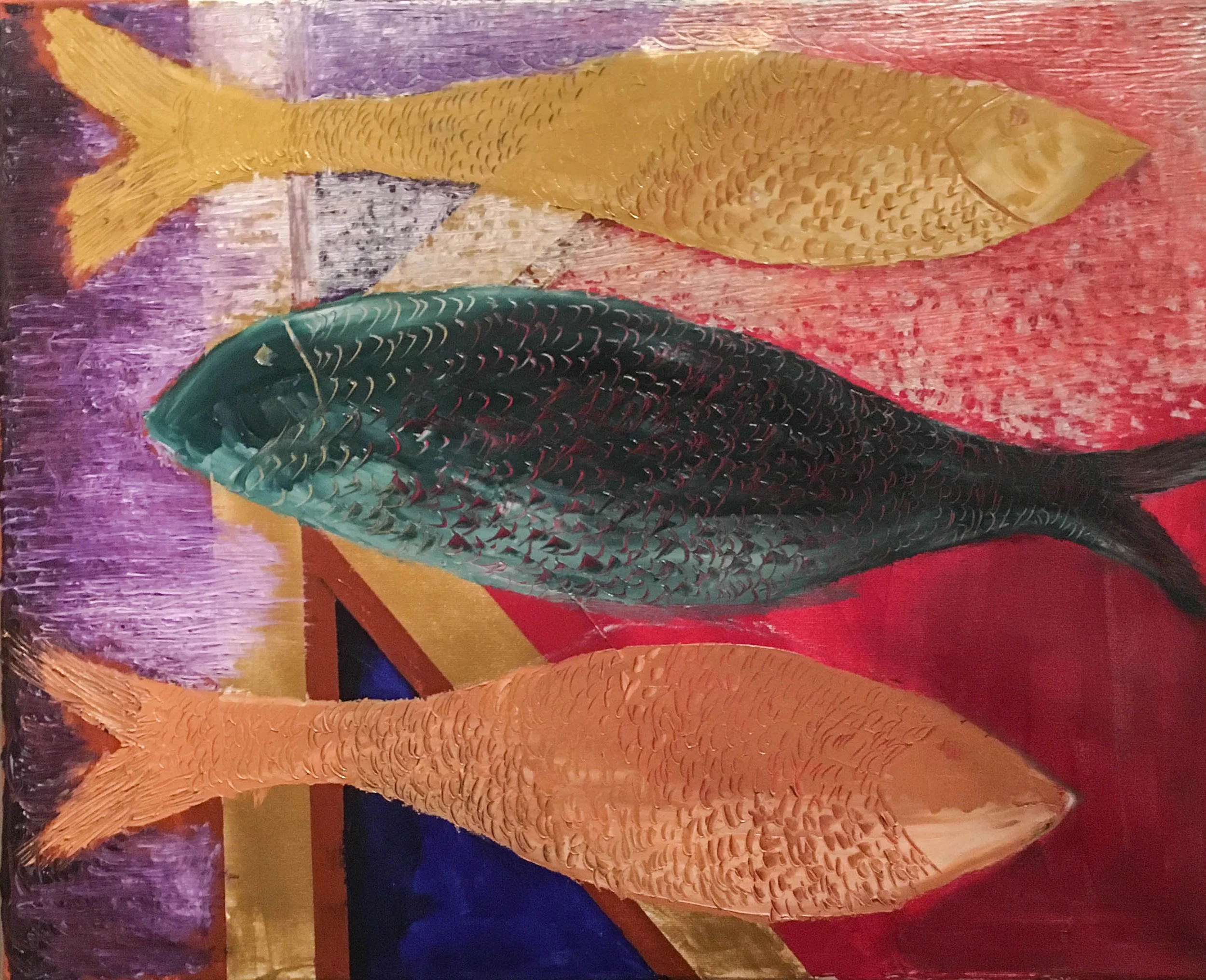 Three Vibrant Fish