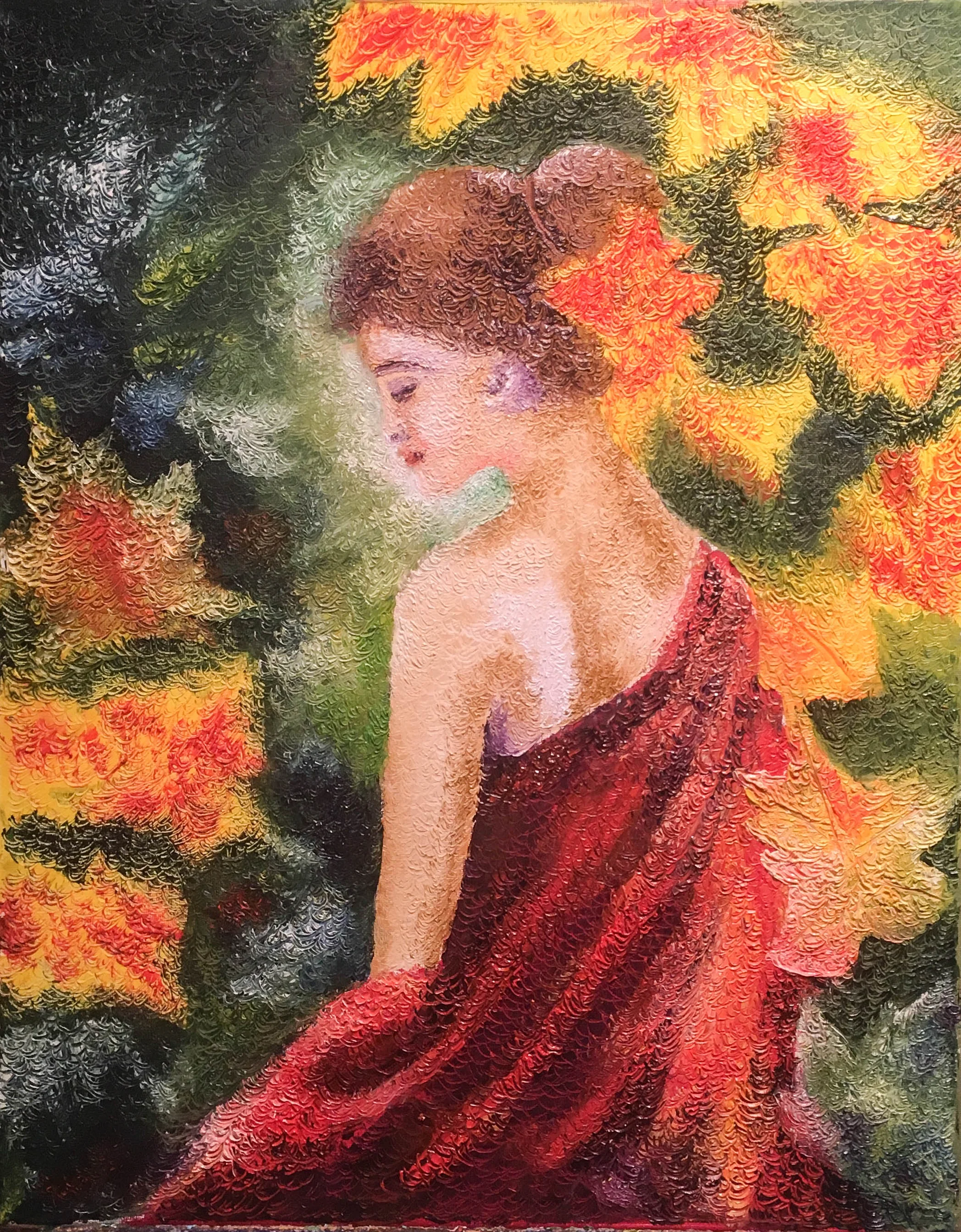 Lady with Flowers