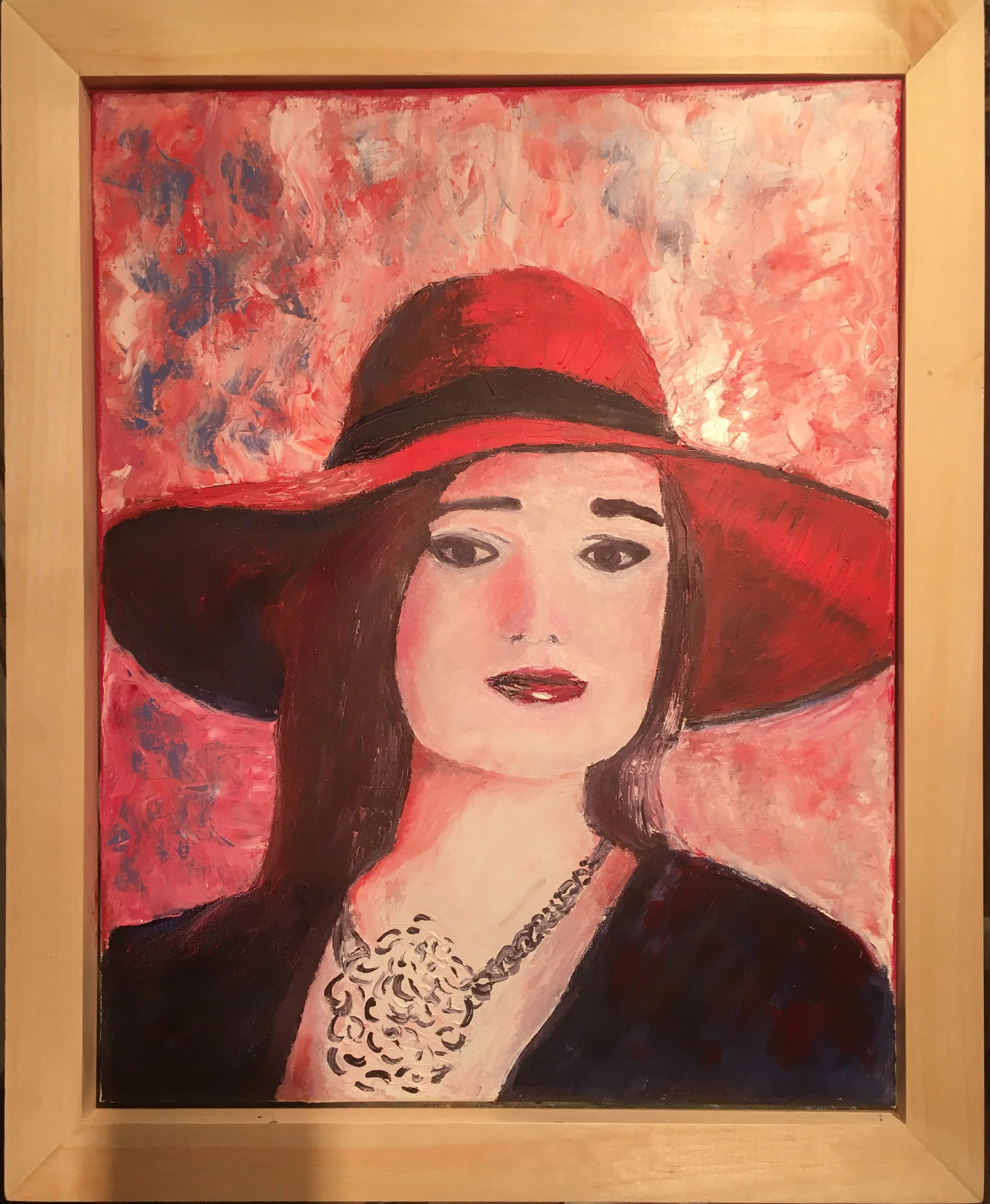 Woman in Red Hat