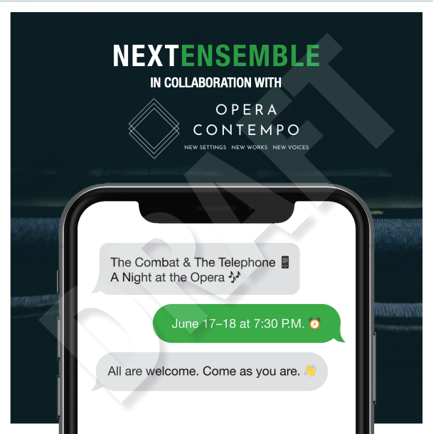 "The Combat" and "The Telephone" with Next Ensemble