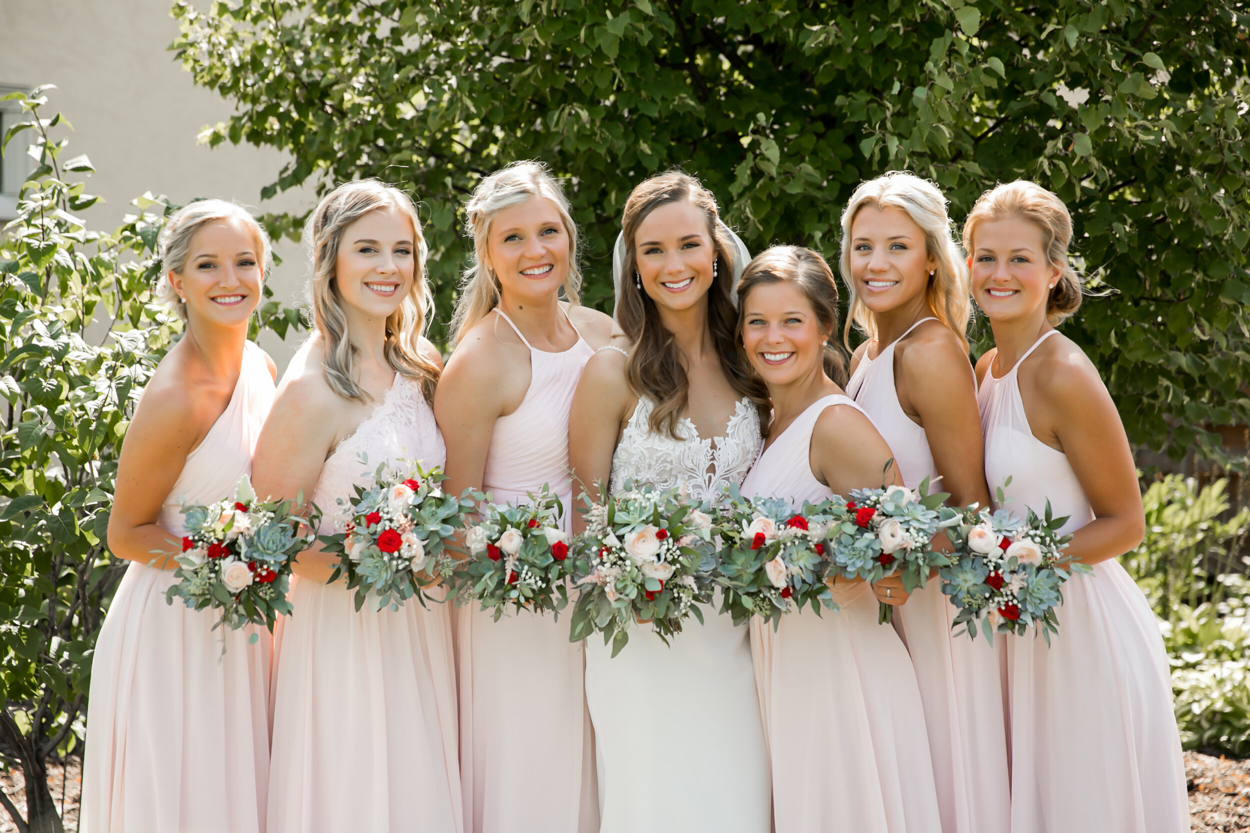 pink-bridesmaids-dresses