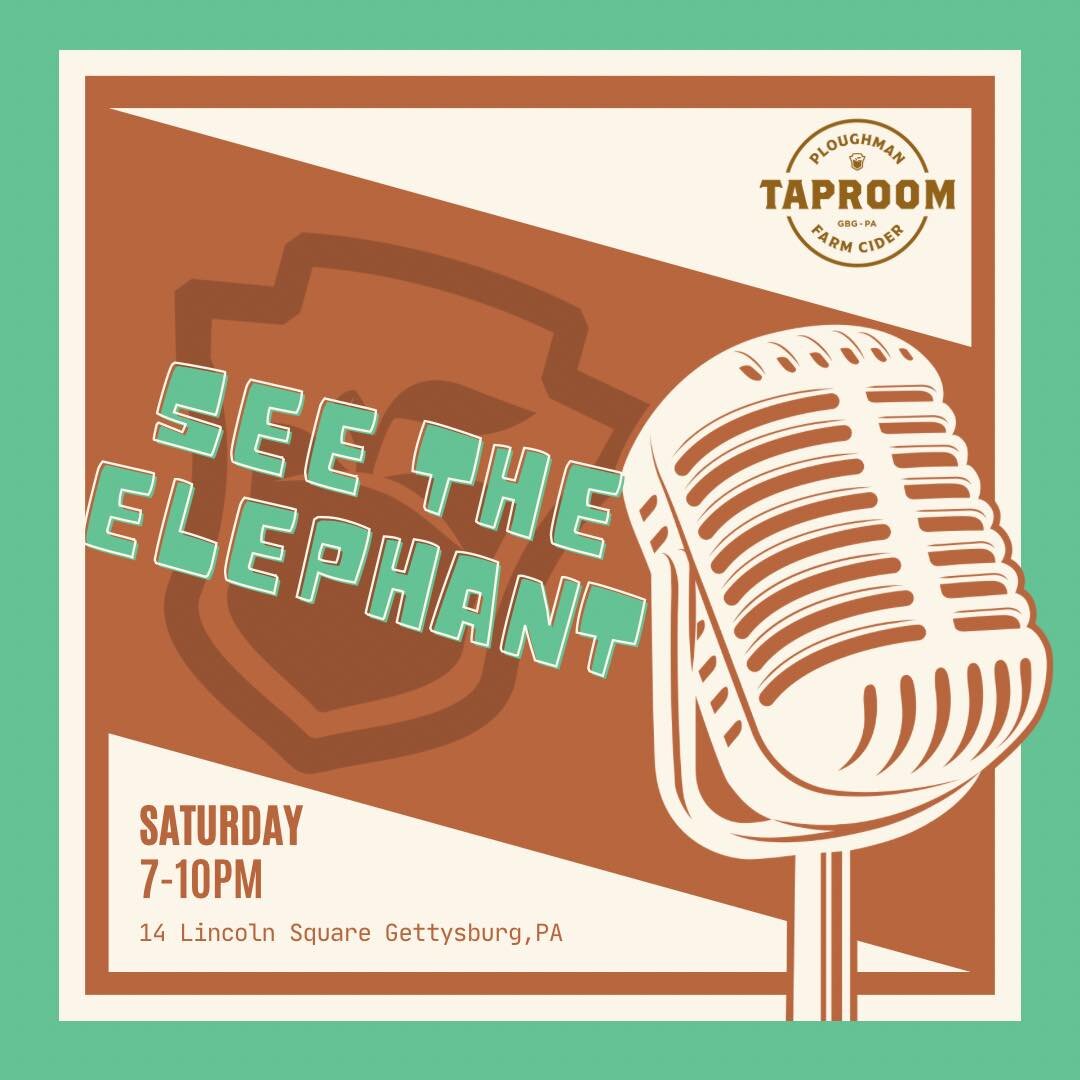 Cheers to Saturday! 🍻 We are welcoming See The Elephant to our stage tonight here at the taproom. 🐘🤘🏽 Jam and hang out with us from 7-10pm 🎶 We look forward to seeing you there! 😎