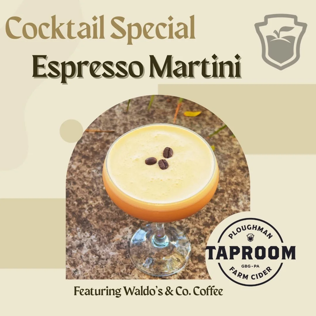 Our espresso martini cocktail special features vanilla vodka, cold brew from our friends at @waldosandco , coffee simple syrup, and cream. We will be running this special for the next two weekends!