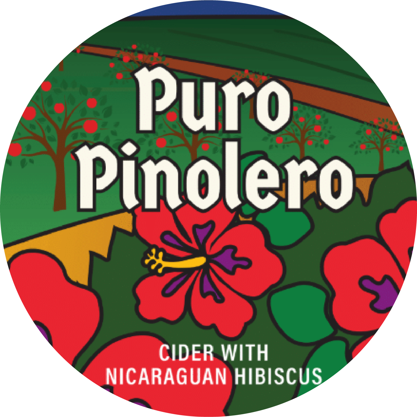 Puro Pinolero: Cider with Nicaraguan Hibiscus