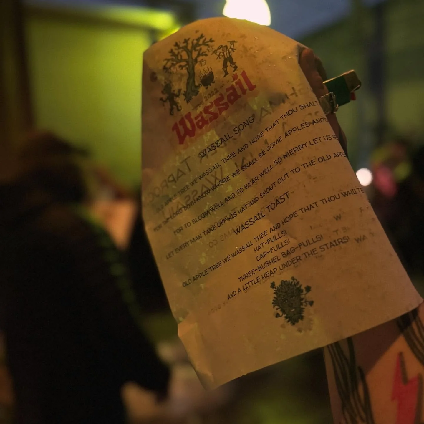 Major gratitude to all who came to Pip&rsquo;s first Wassail celebration this weekend! It was a special evening of community &amp; song under the glowing light of our Neon Apple. We look forward to a successful year &amp; we cannot thank you all enou