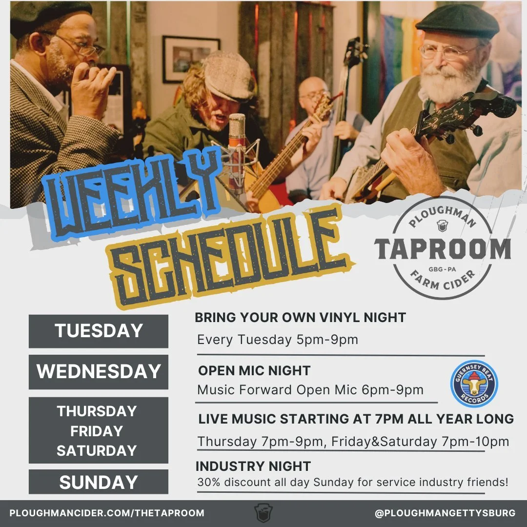 Warm weather is on the way and we have a change to the weekly schedule and a little refresher for everyone! 

-First of all the change to our schedule: SUNDAY is now service industry night. We like to give a nod to our fellow bartenders, brewers, ser
