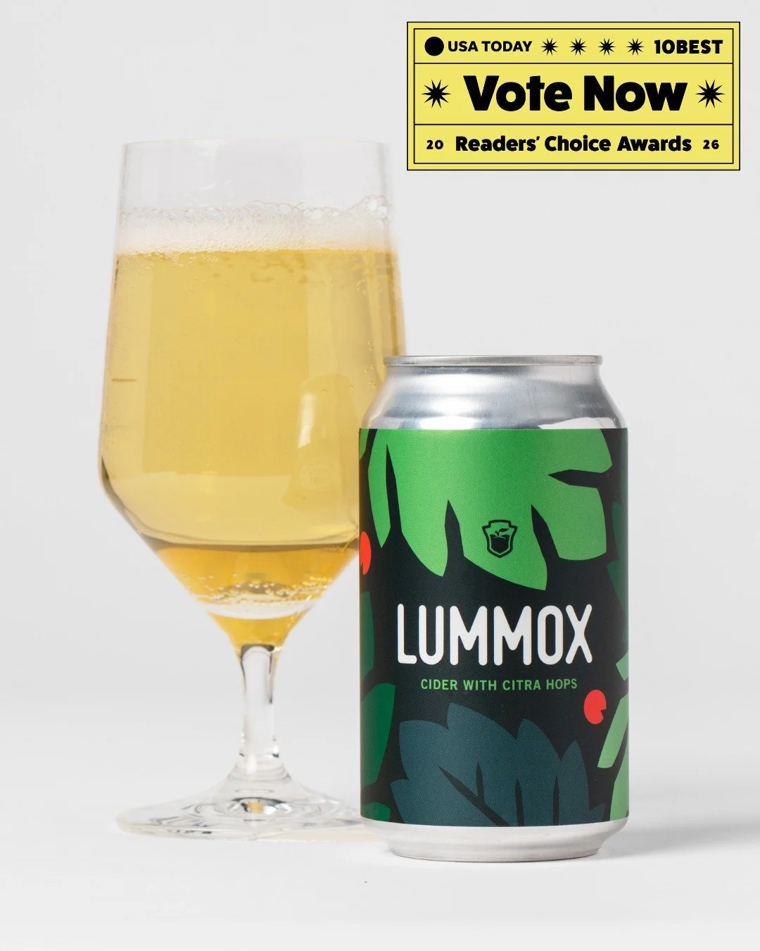 We're honored to be nominated for Best Cider by USA TODAY 10Best. The winner will be determined by a vote of the public! So please remember to vote daily daily thru 9/23 and help earn some worthy recognition for our favorite hopped cider! https://10b