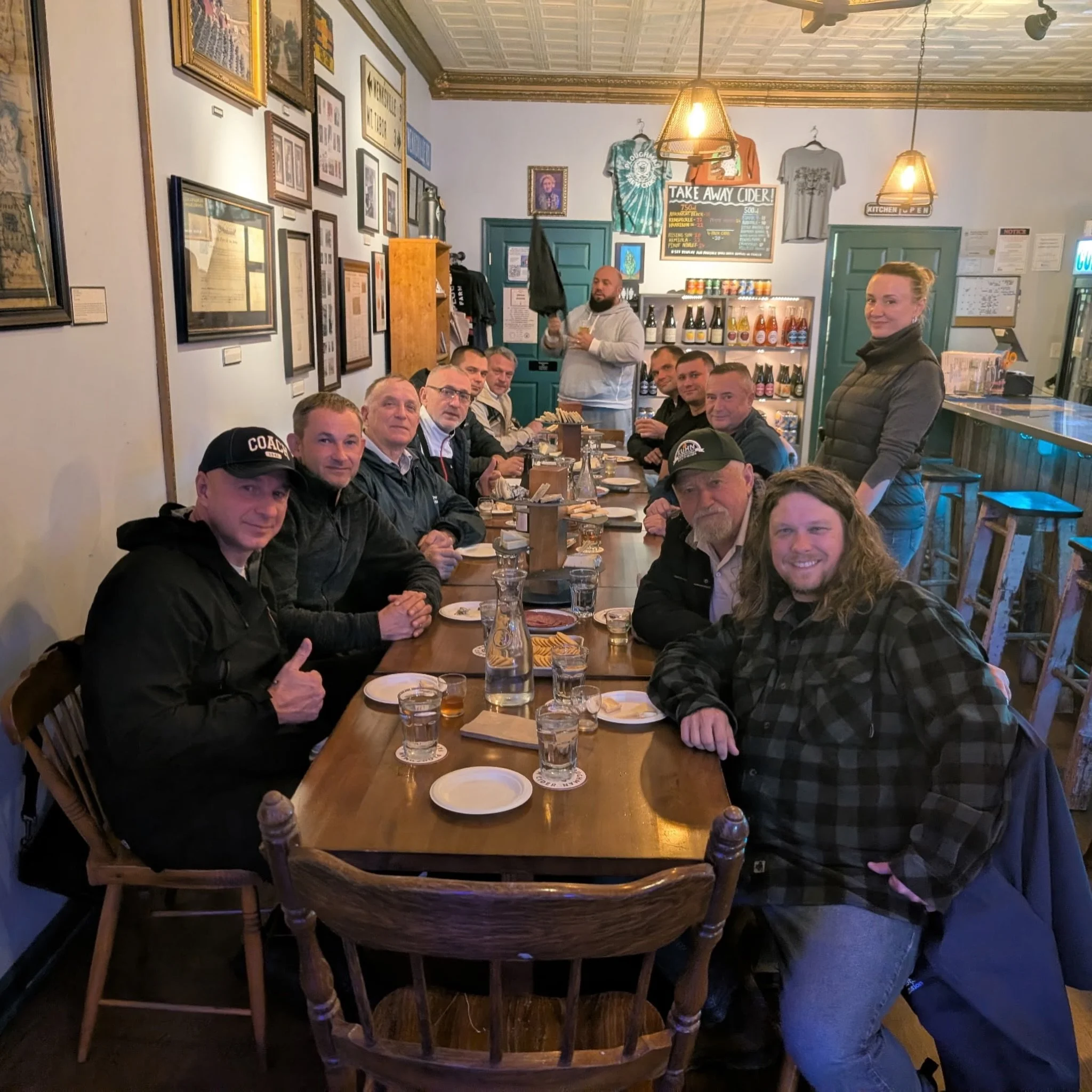 We had the honor of hosting a group of Ukrainian fruit growers at @ploughmangettysburg &amp; @3springsfruit yesterday on their tour of the PA apple industry. We were grateful for their generosity and taken by their curiosity, passion, and spirit. We 