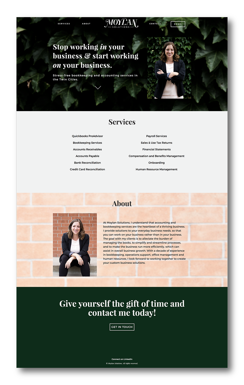 Website designed and coded by me.