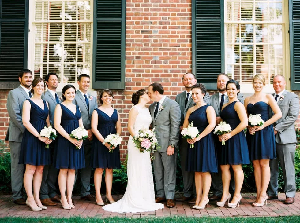 Navy Bridesmaids Chapel Hill Wedding