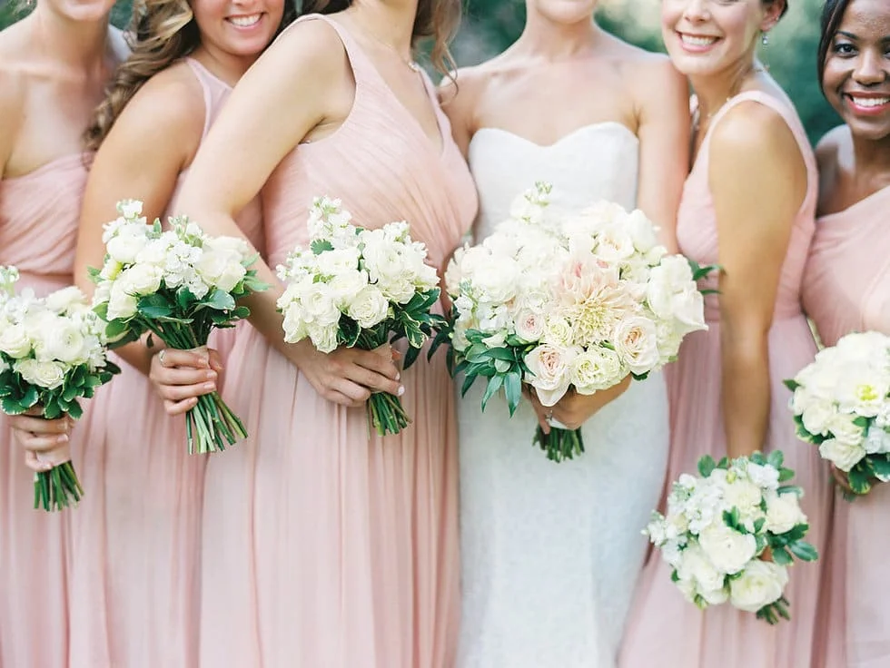 Blush bridesmaid dresses