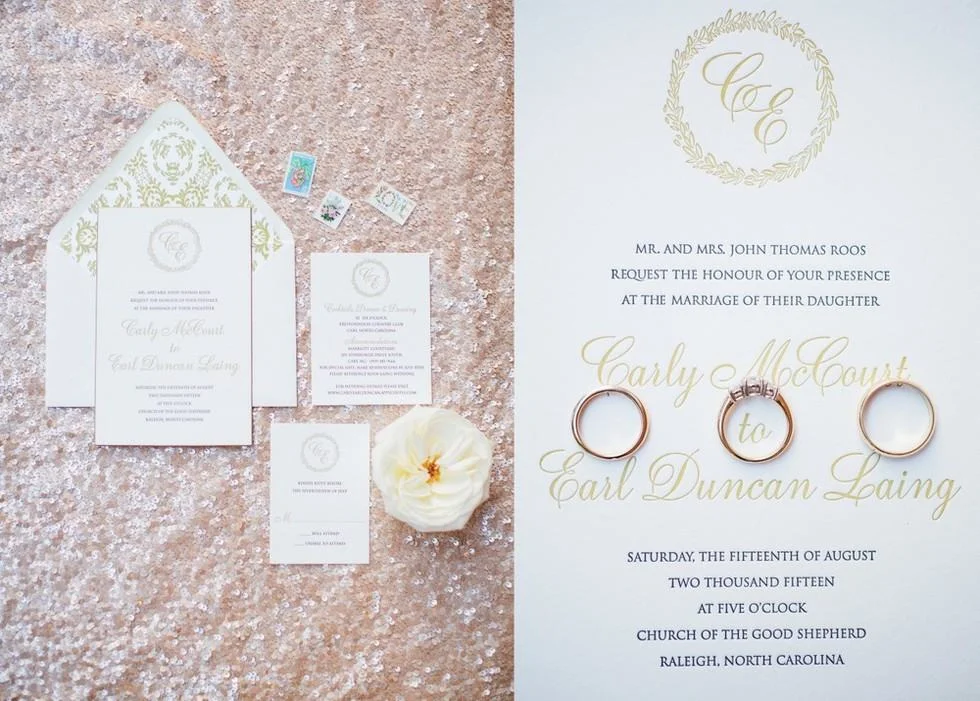 Gold Invitation Suite