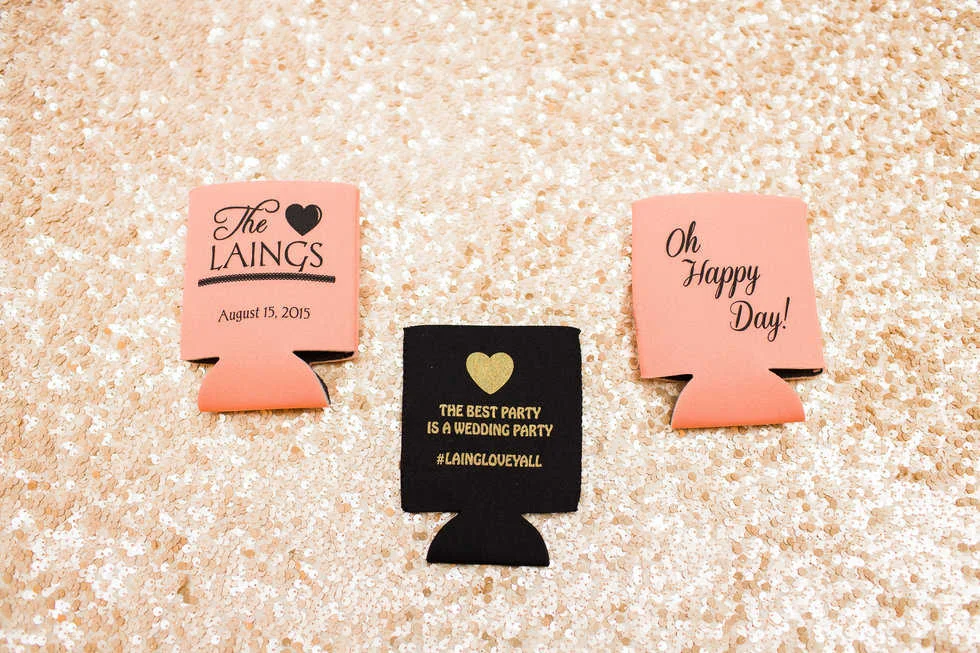 Custom Wedding Koozie