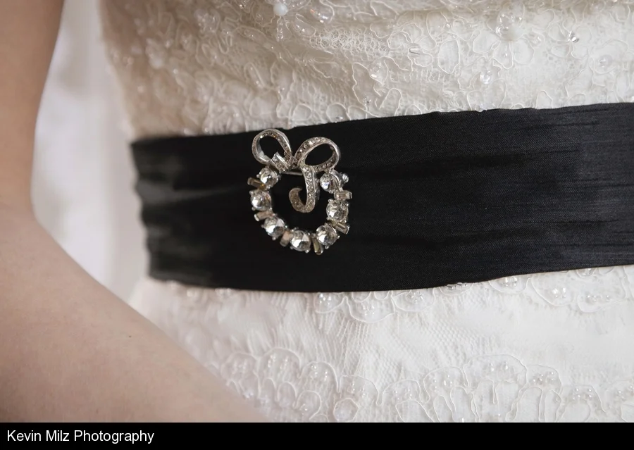 Detailing on Bridal Gown