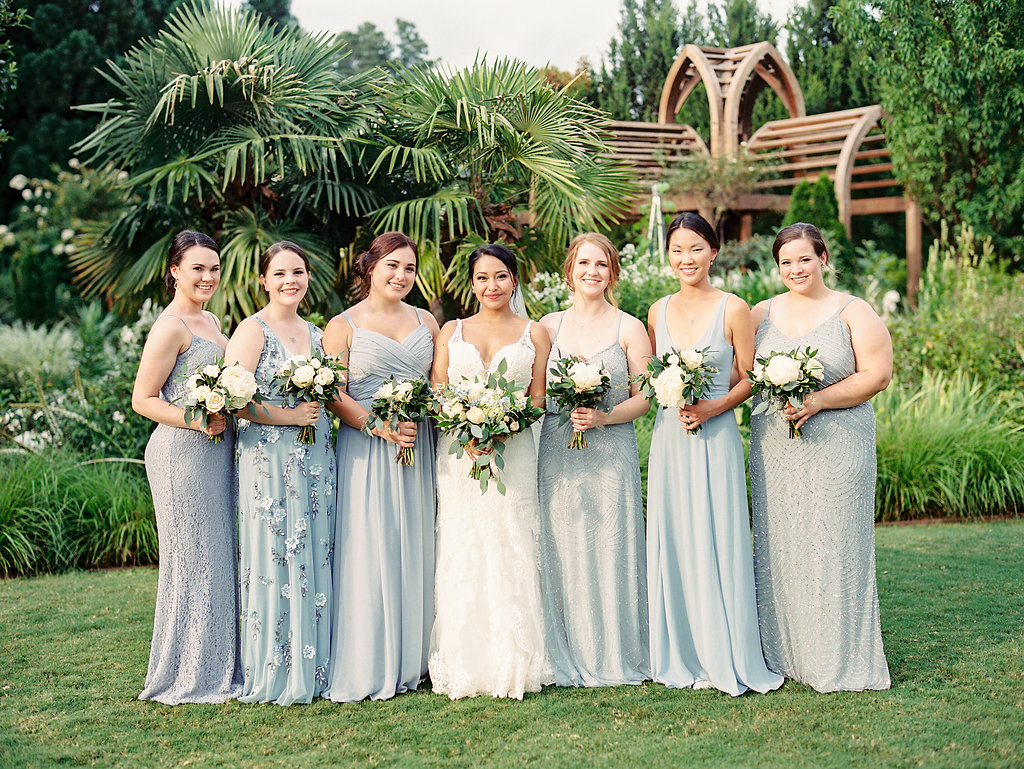 Wedding party at Sarah P. Duke Gardens, Duke University