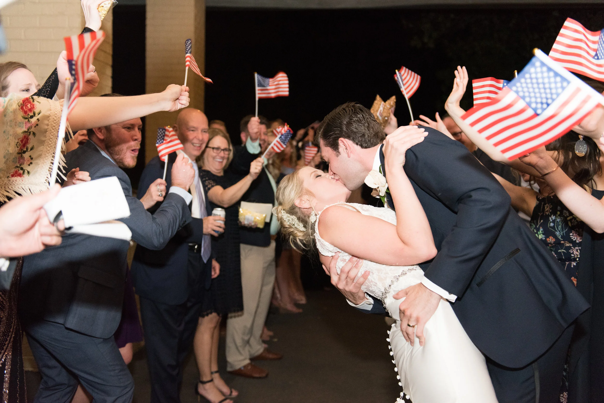 American Flag Send Off.JPG