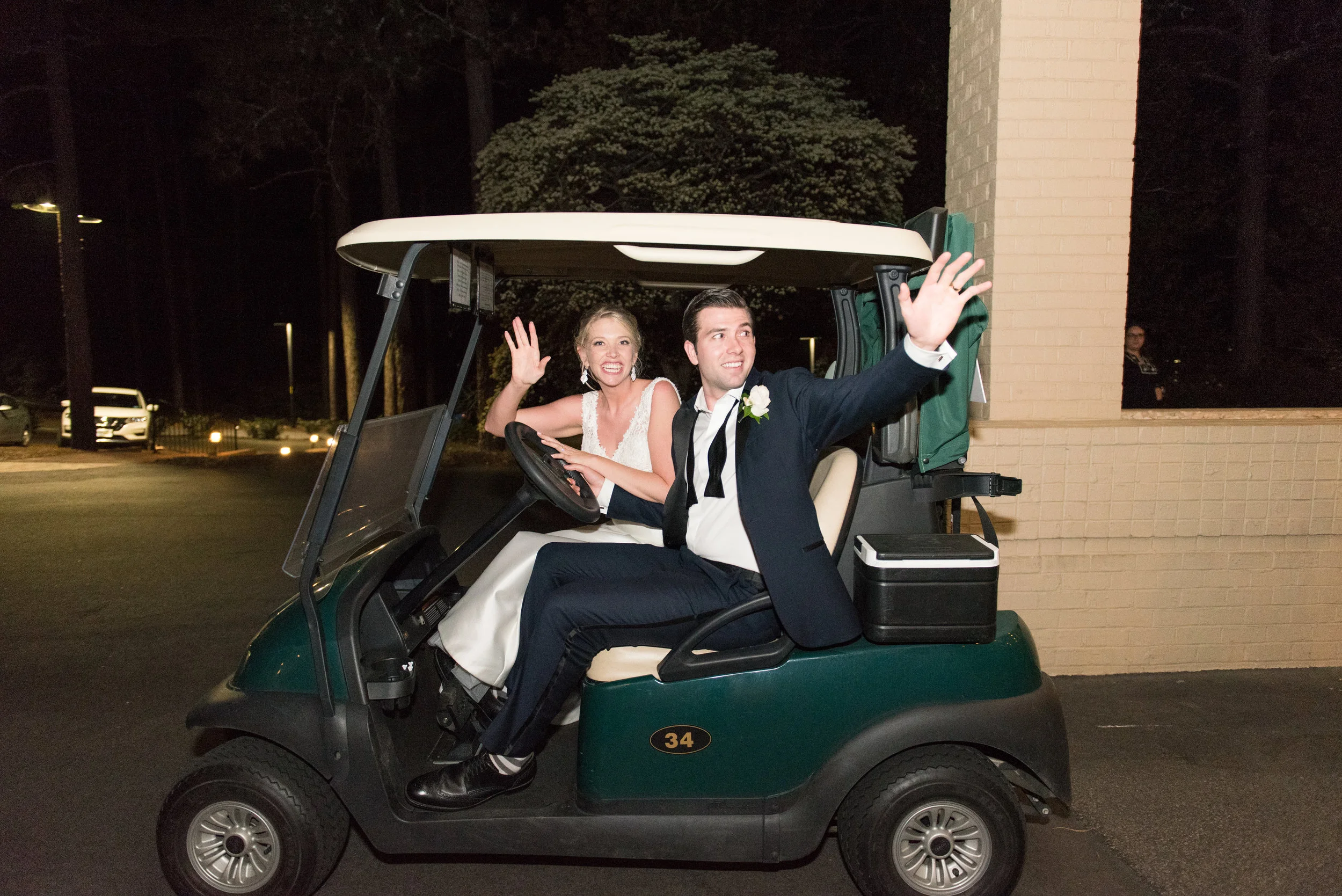Golf Cart Wedding Exit.JPG