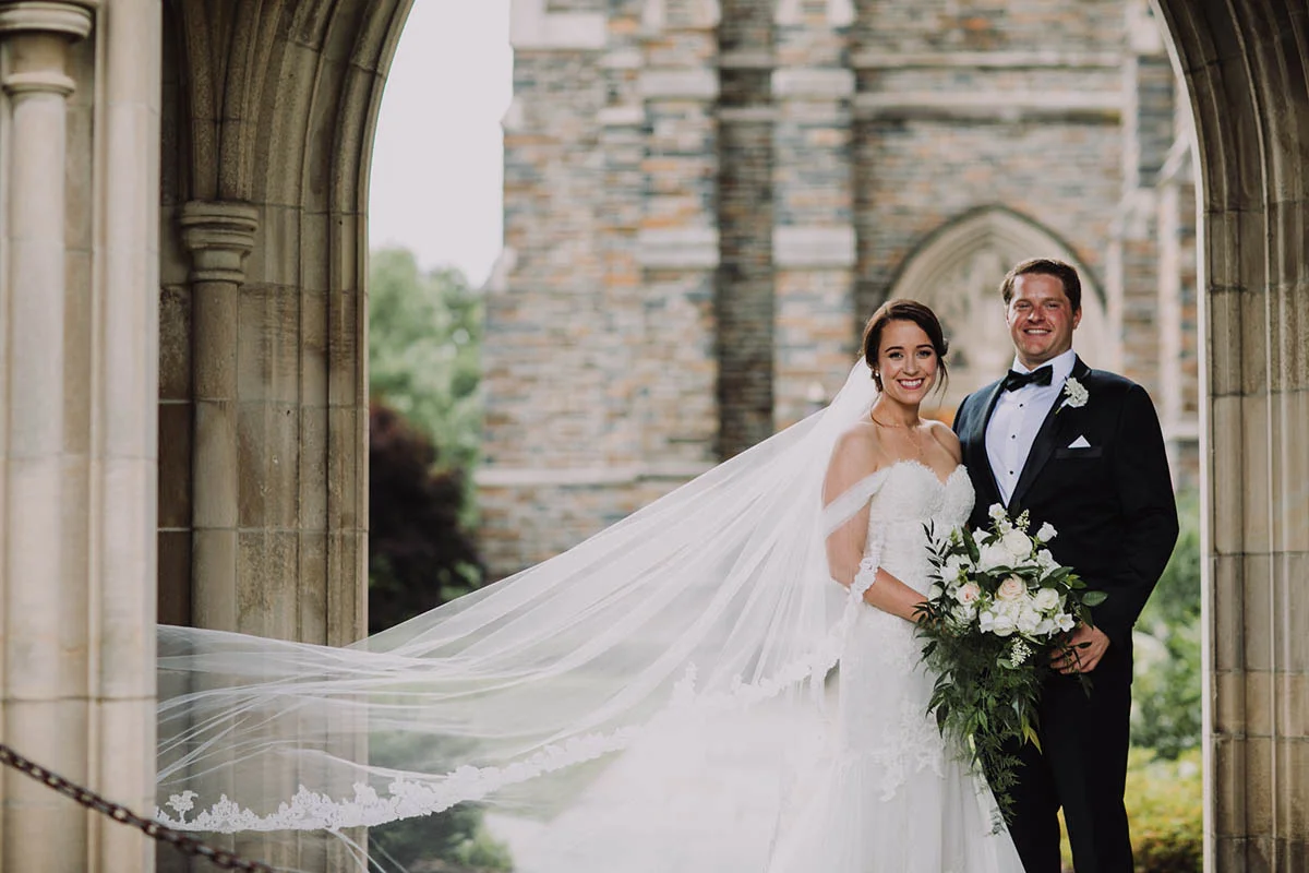Wedding photos at Duke Chapel