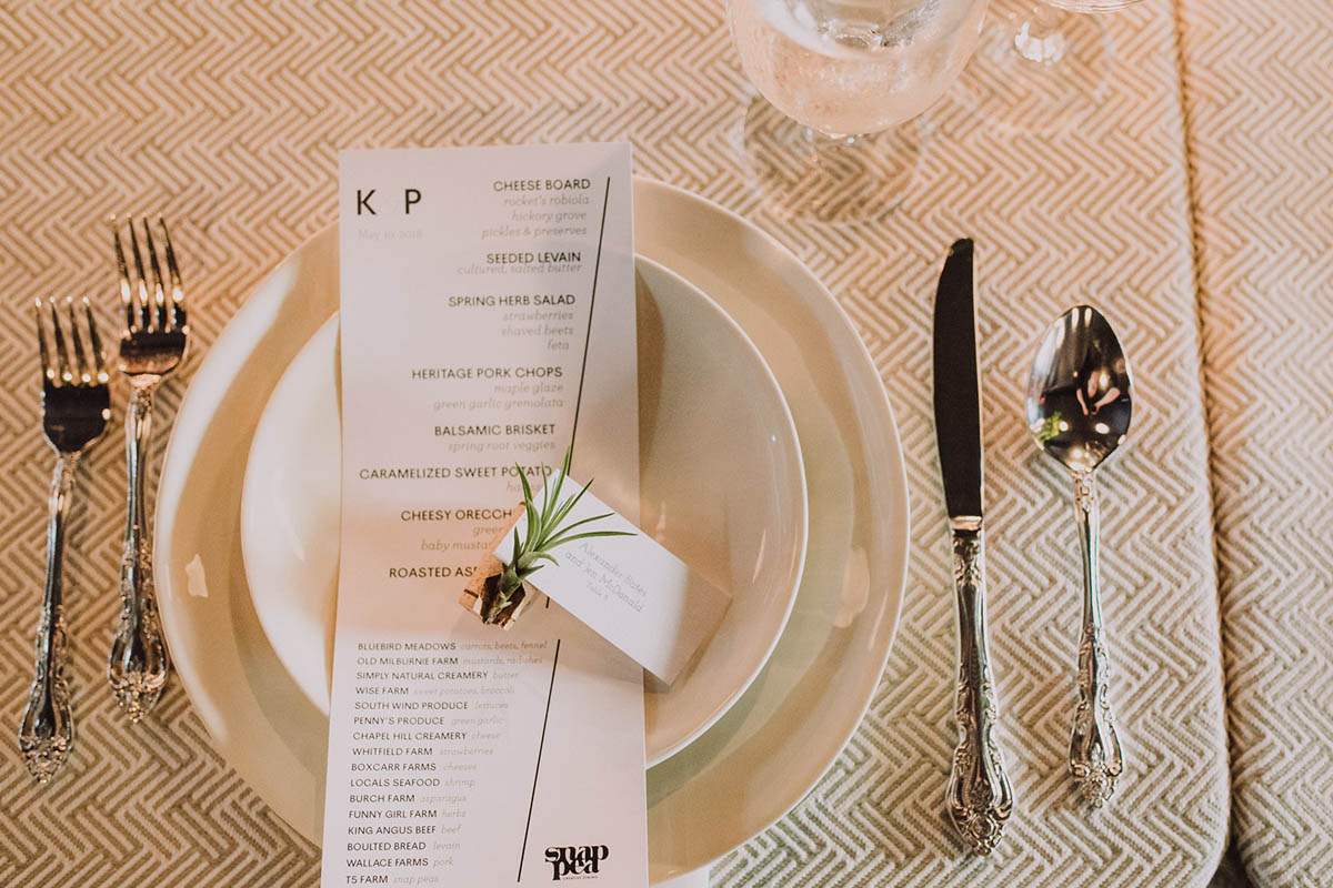 Wedding catering by Snap Pea Catering