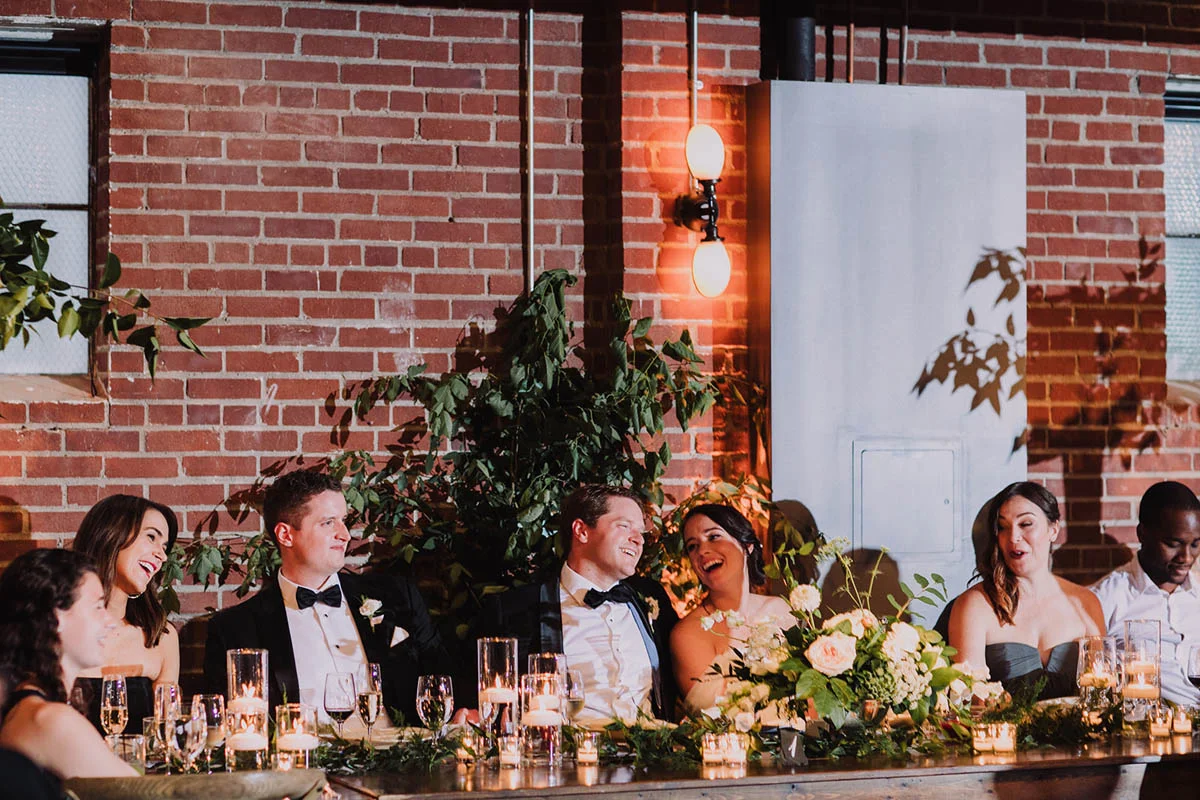 Head table at The Cookery Durham wedding