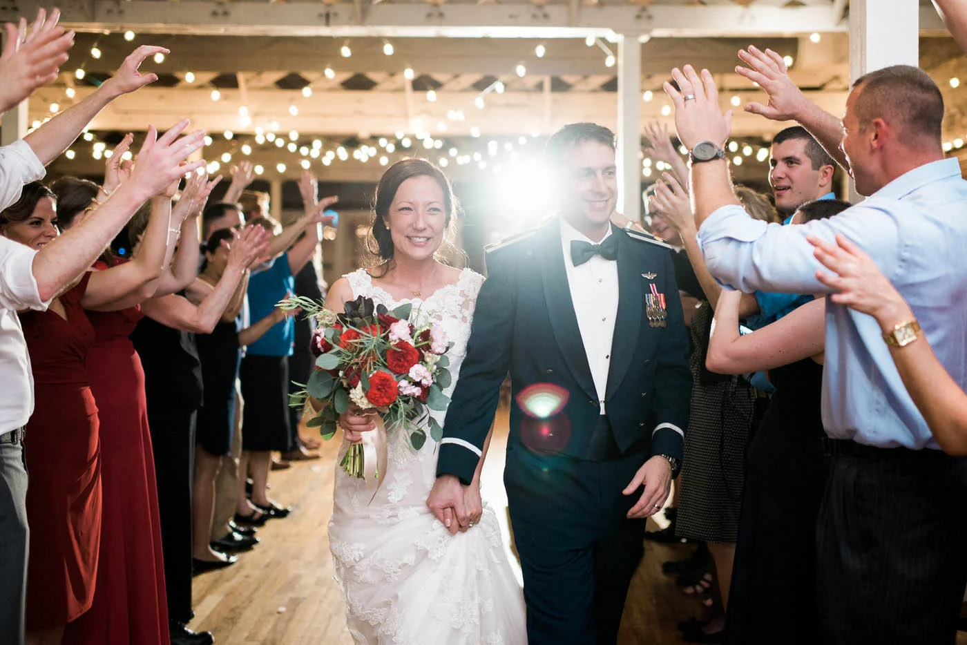 Wedding exit from The Stockroom