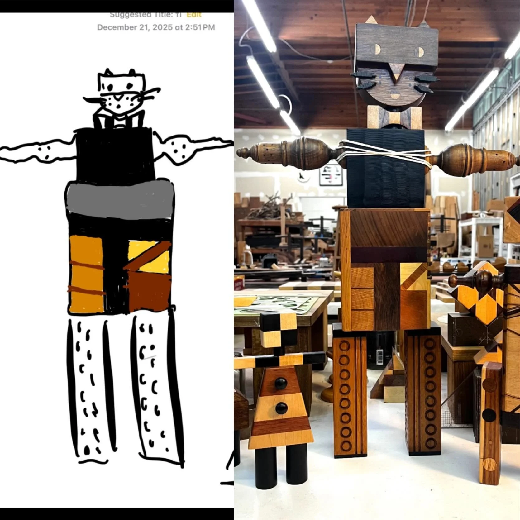 * SCRAPY KITTY * XMAS EVE SCRAPY DOLL