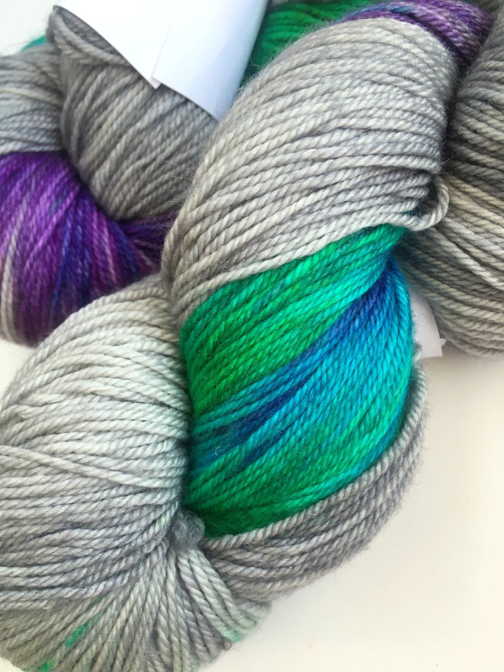 Cyan Wool blue-green Sparkle Feet Sock Yarn — Sheepy Time Knits
