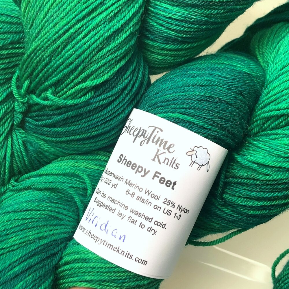 Viridian green Sheepy Feet Sock Yarn — Sheepy Time Knits