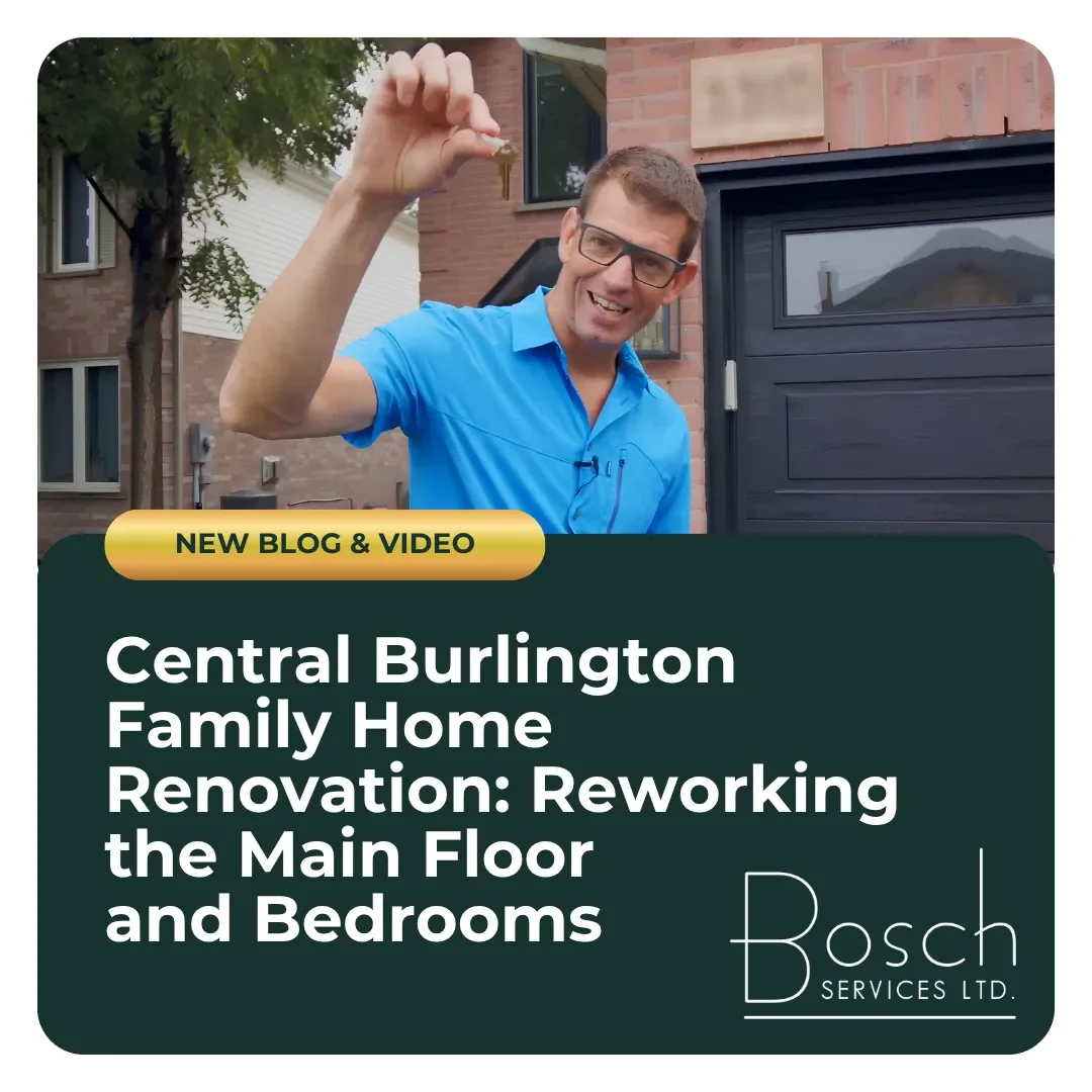 Central Burlington Family Home Renovation: Reworking the Main Floor and Bedrooms