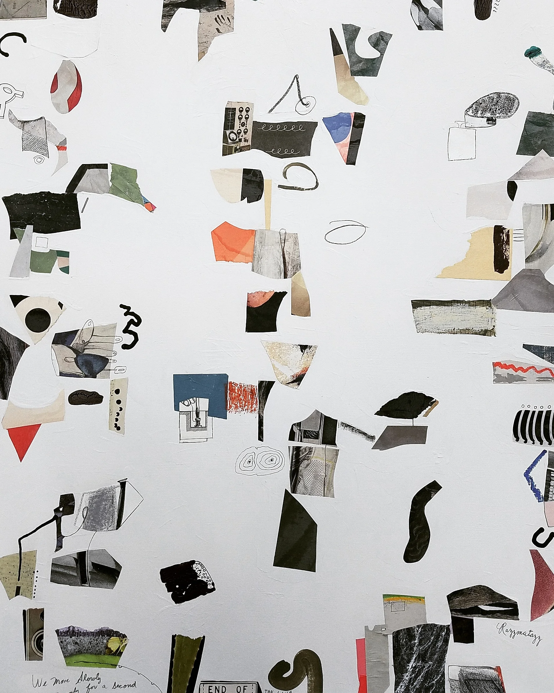 RAZZMATAZZ Mixed Media and Collage on paper 30 x 22 inches Inquire