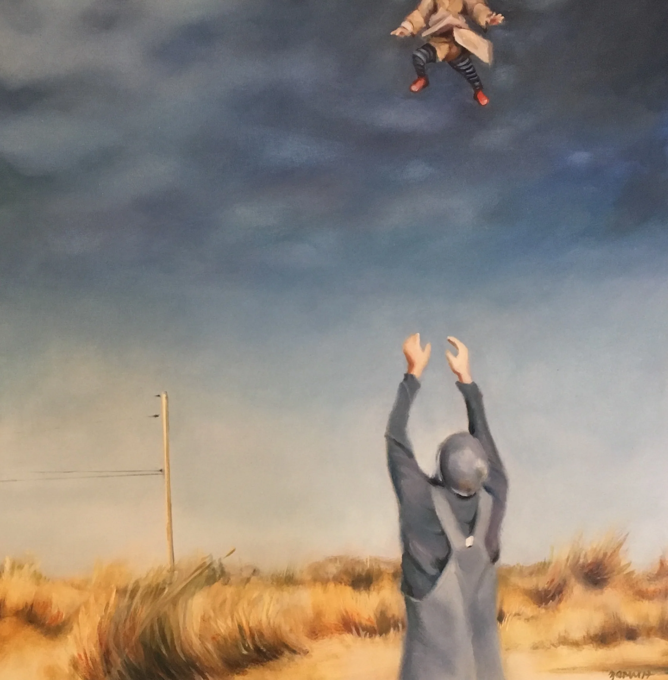 Air , oil on canvas, 24 x 24 inches