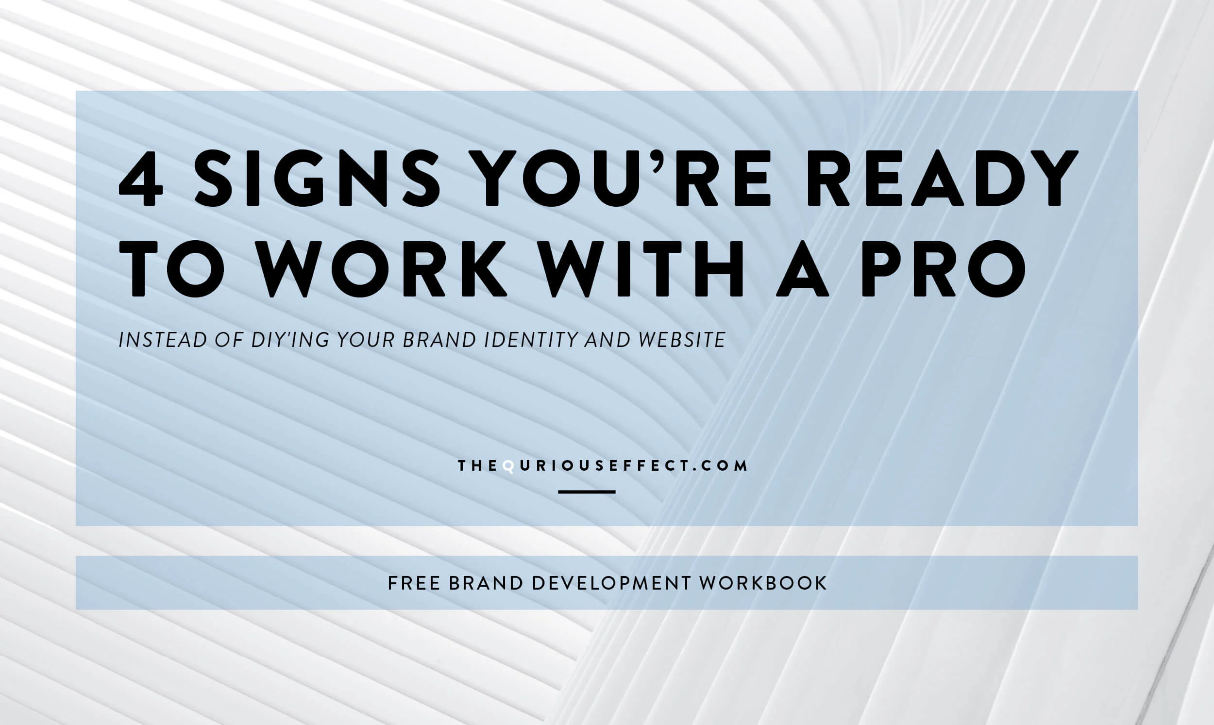 4 Signs You're Ready to Work with a Pro