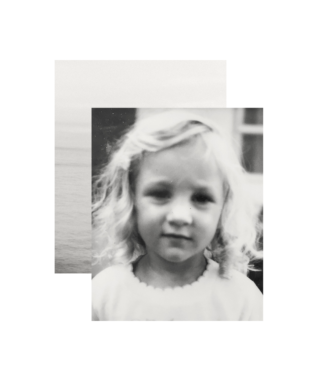 Childhood photo of Sharon Newsom, referenced in her personal story