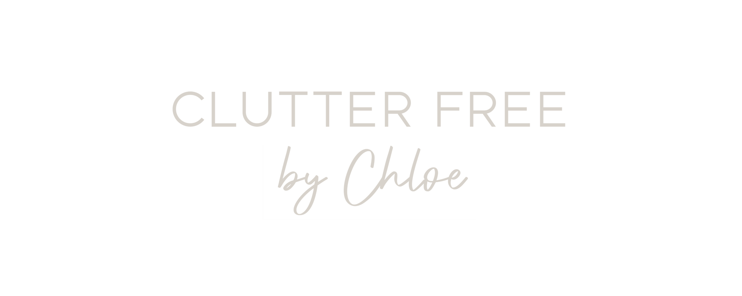 Clutter Free By Chloe logo