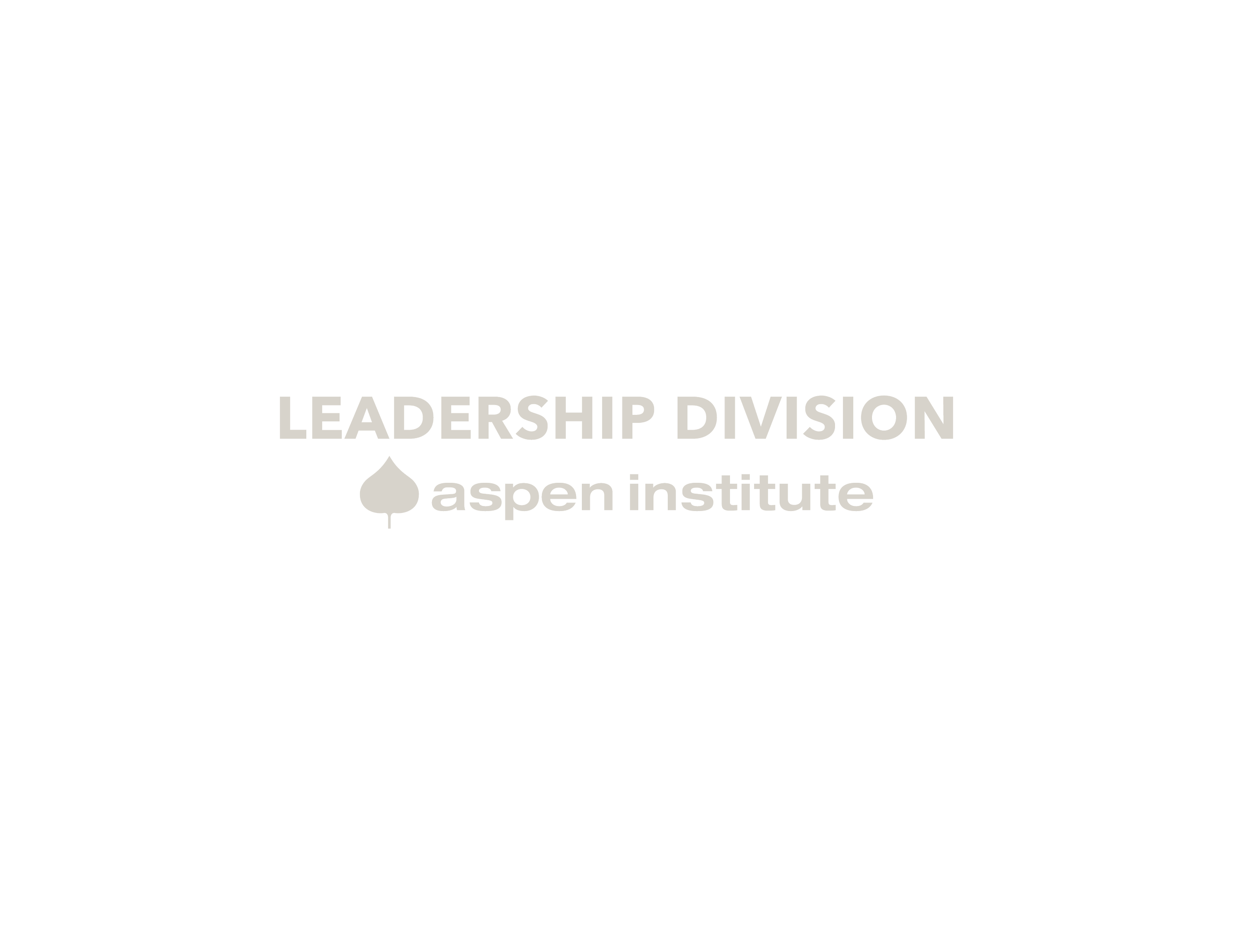 Leadership Division The Aspen Institute logo