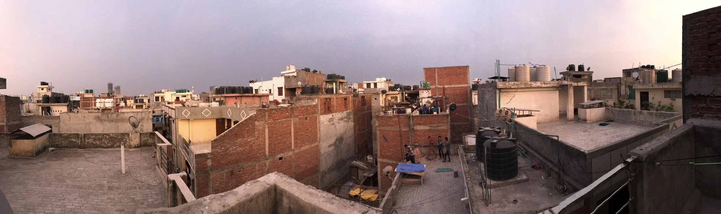Rooftops in Okhla, Delhi