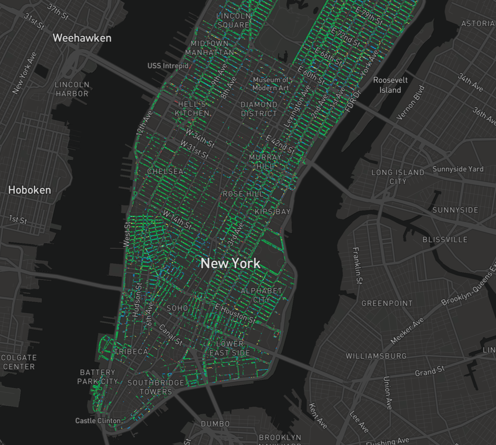 My inspired viz - mapping the health of NYC trees! 