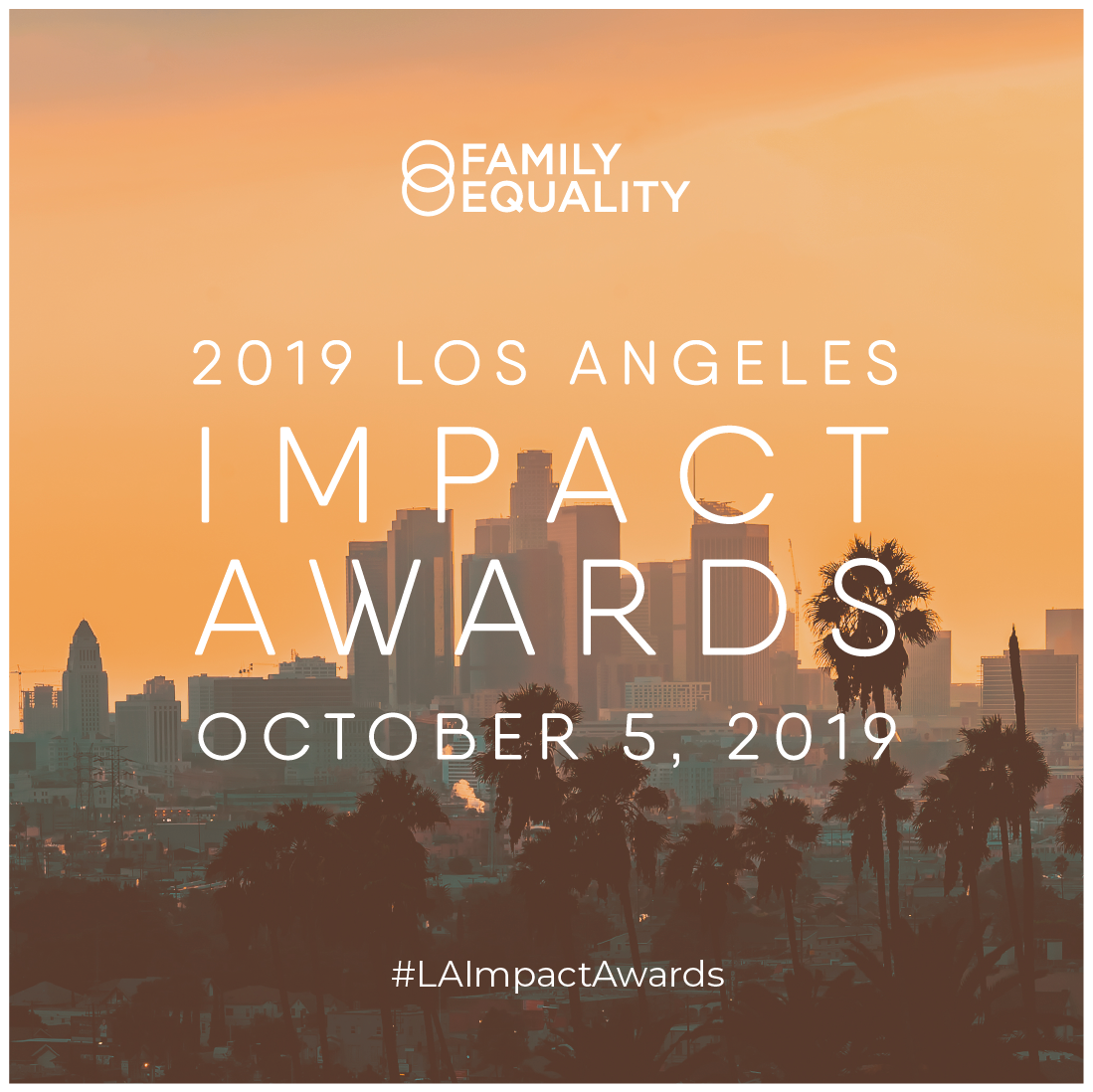 Sample caption: It’s not everyday that #LGBTQ families and youth get the respect and recognition they deserve. At @familyequality ’s #LAImpactAwards, we’re making sure they do. laimpactawards.com