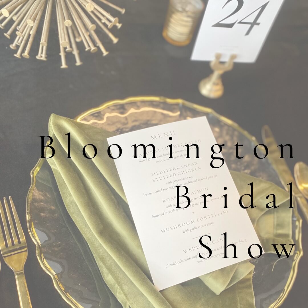 Come visit us at the Bloomington Bridal Show! We are looking forward to chatting with engaged couples and helping you plan all things catering!

Here&rsquo;s what you need to know 👇
Sunday, January 21st
12-5pm
Monroe County Convention Center

See yo