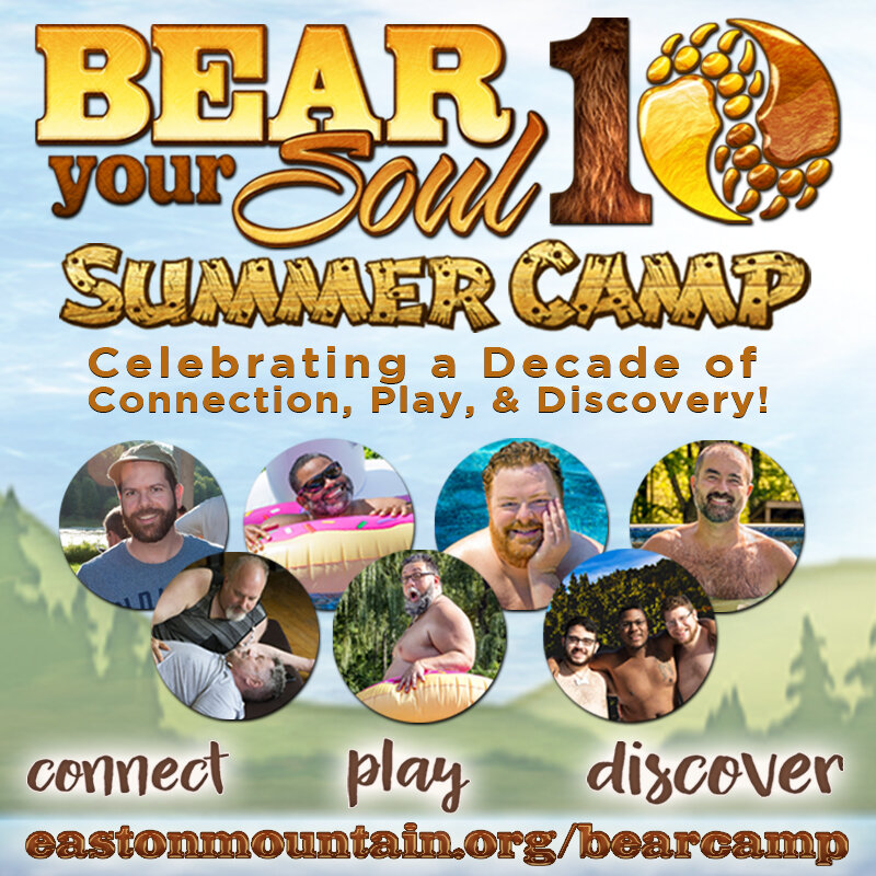 Our popular retreat for GBTQ men of all shapes, colors &amp; sizes is celebrating 10 years! Come find out why guys come back year after year! In addition to the pool, hot tub, great food, dancing and sauna, we also help you to &quot;Connect, Play &am
