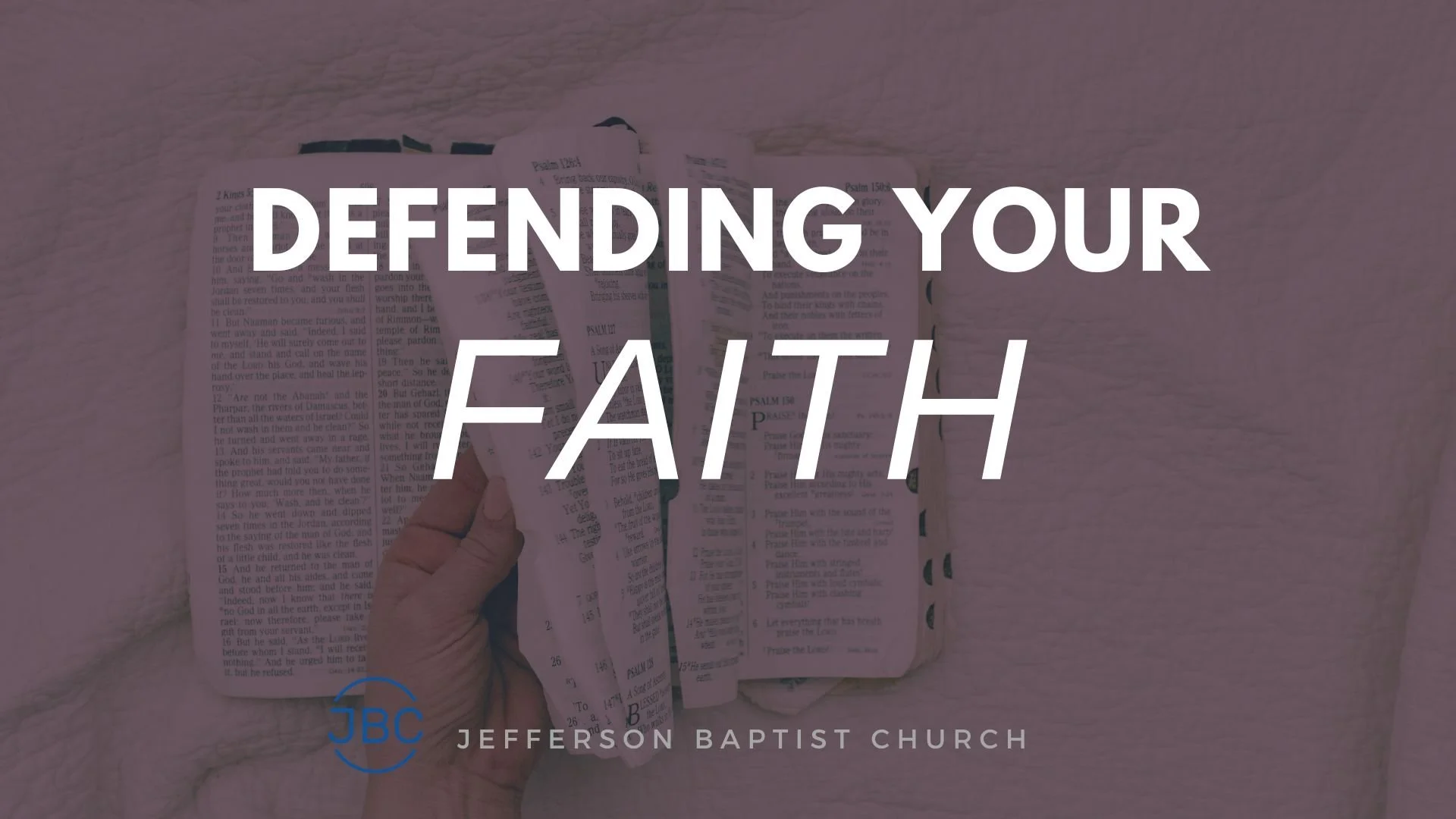 Defending Your Faith (2016)  by Pastor Mike Dedera