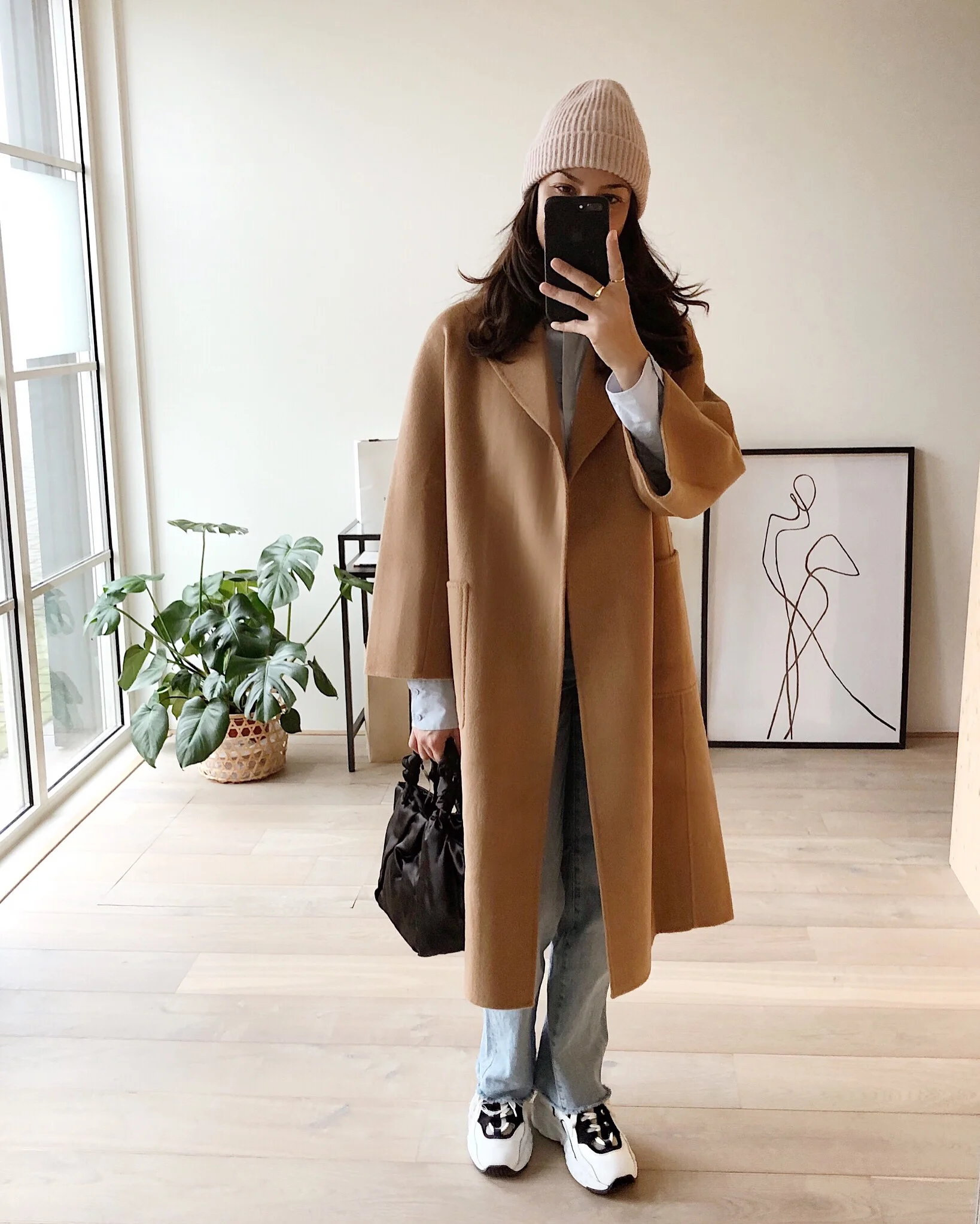acne camel coat