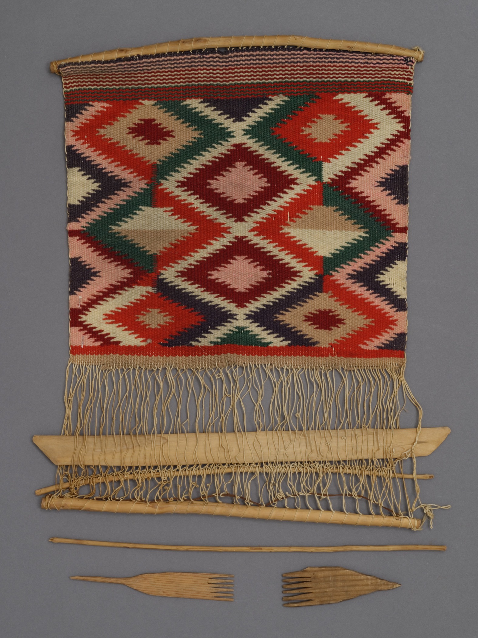 Playmobil Loom w/ Rug & Comb Weaving Native American Indian Medieval Farm G19 