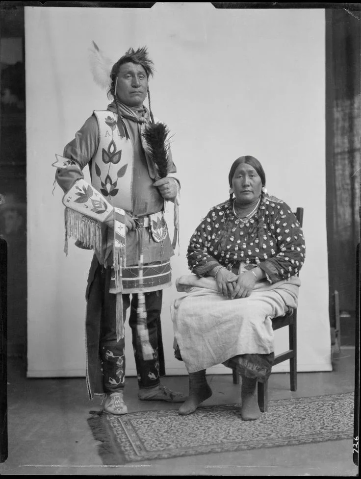 Albert and Mary Lincoln posing for a photograph. Photo by Richard Throssel. Courtesy of University of Wyoming, American Heritage Center